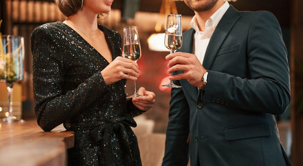 couple in formal attire