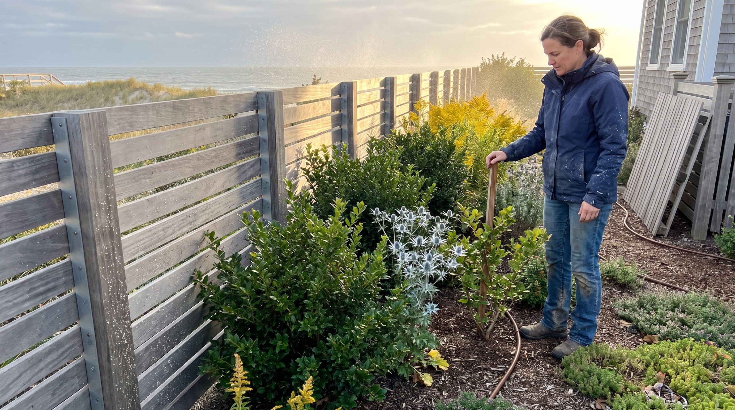 How to Protect a Garden from Salt Spray and Strong Winds